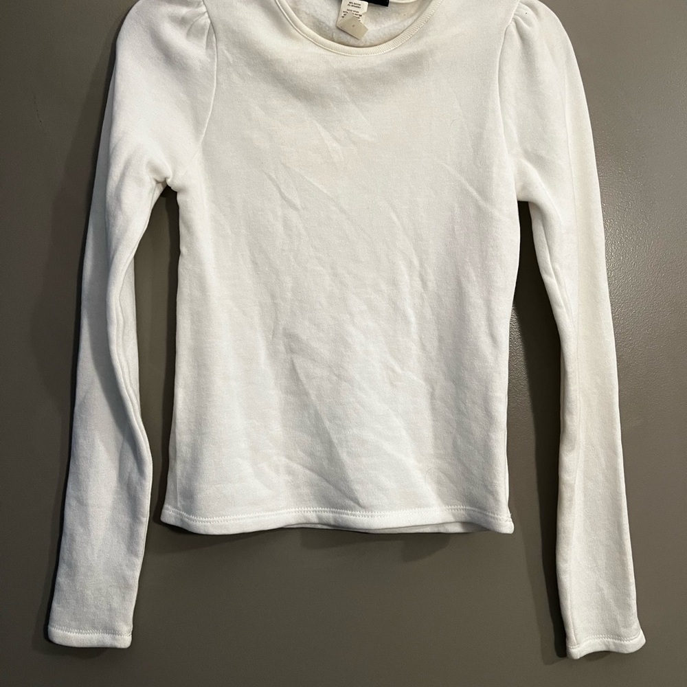 White Long Sleeve Top